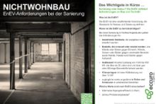 Nichtwohnbau - EnEV-Anforderungen bei der Sanierung