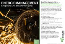 Energiemanagement - Einsparungen und Steuerermäßigungen