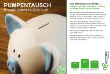 Pumpentausch - Energie sparen im Verbrauch